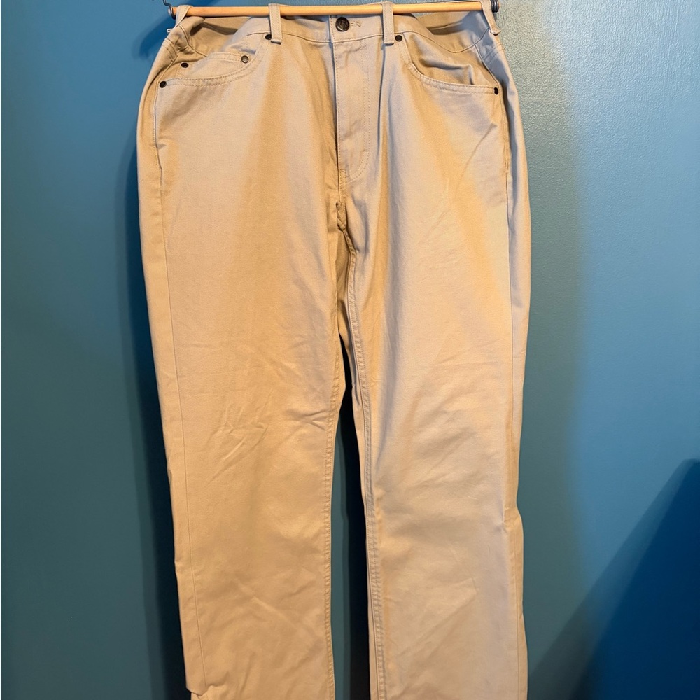 Chaps Khaki Twill Pants